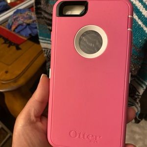 pink iPhone 6 plus  otter box cell phone case . excellent
